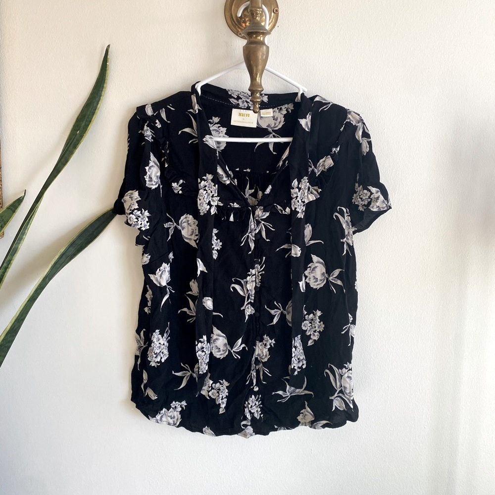 Anthropologie retro inspired blouse top maeve